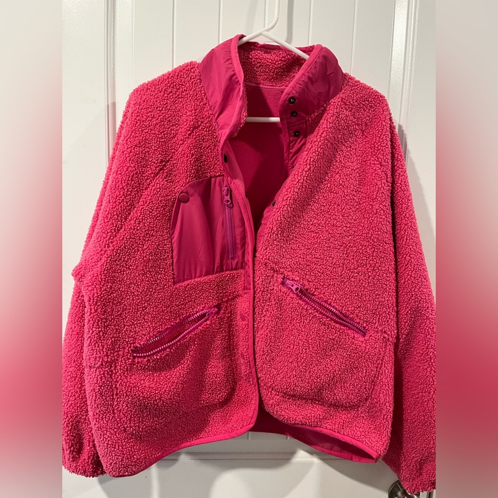 Amazon brand fleece fuzzy jacket